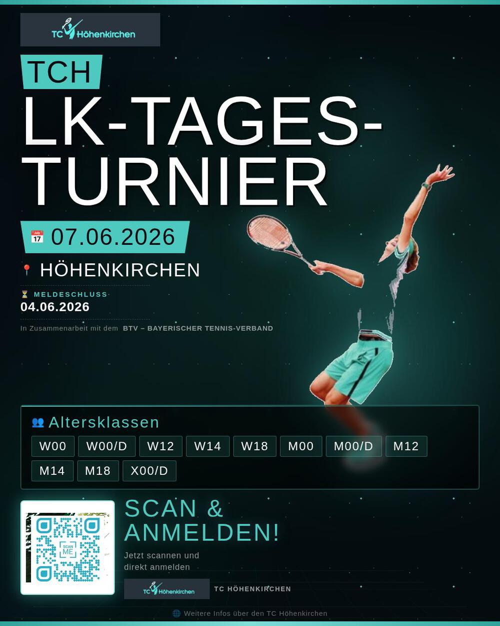 Heimspiel. Heimvorteil. Heimtitel? Das große TCH LK-Tagesturnier