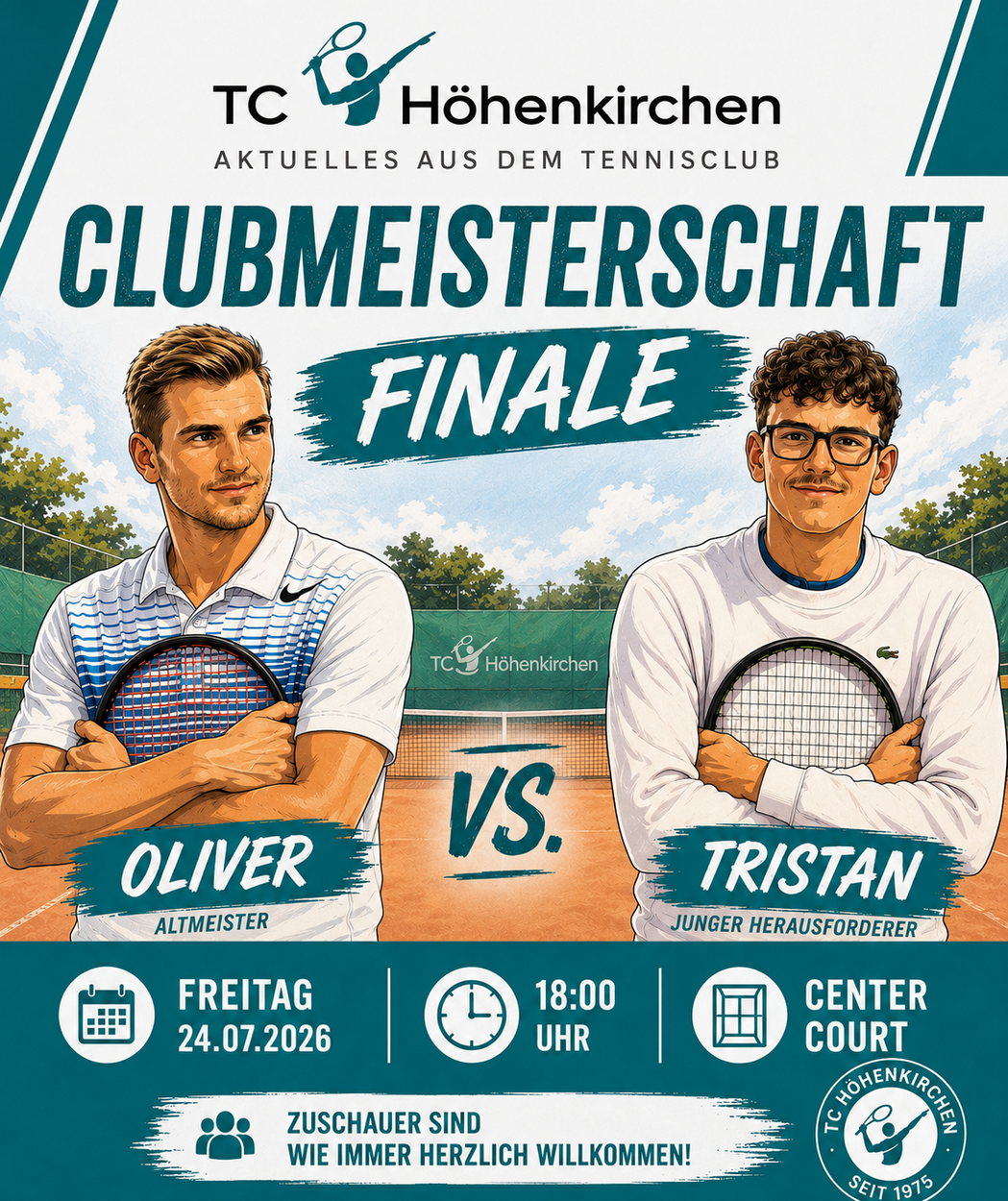Finale der Clubmeisterschaft: Gelingt Tristan die Revanche?