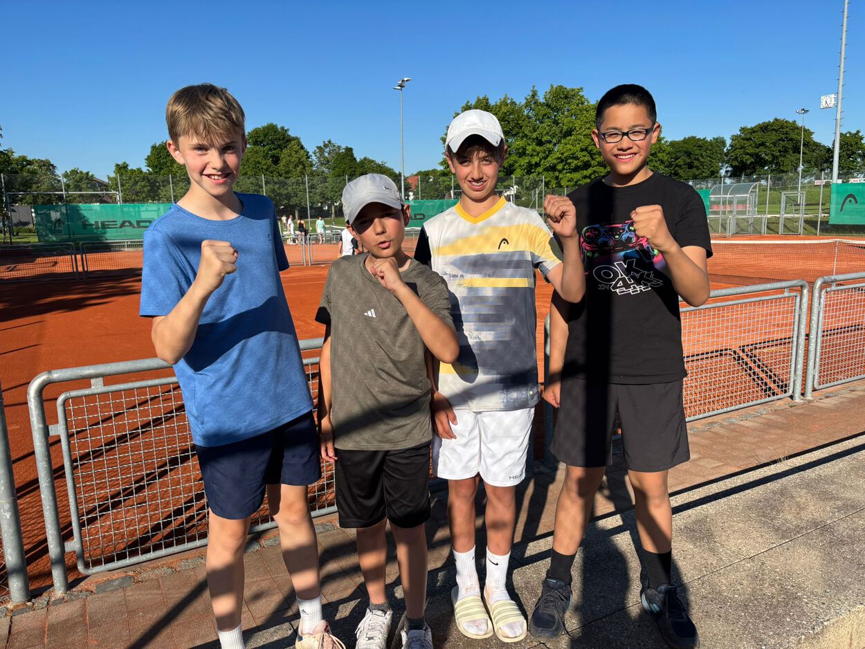 Die Sonne strahlte - die U15 Jungs auch!